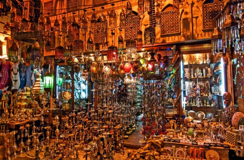 Khan El Khalili Bazaar, Islamic Cairo, Cairo, Egypt